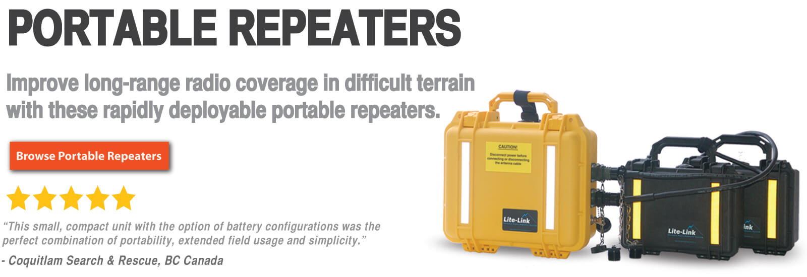 Chroma Communications LiteLink Portable Repeaters