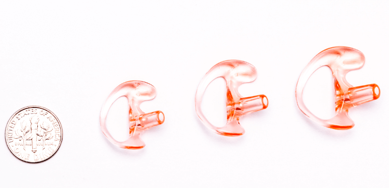 Molded Open Ear Gel Insert for All Acoustic Tube Audio Accessories